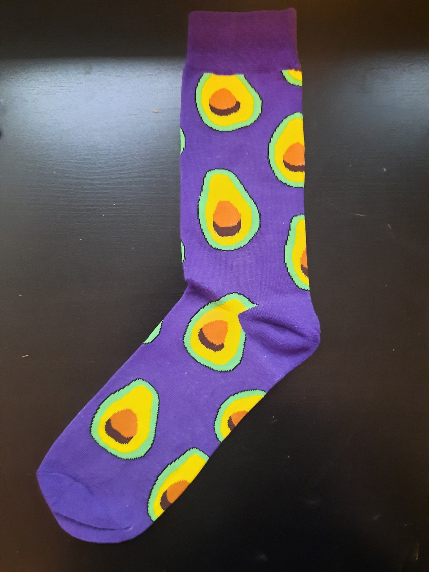 Purple avocado socks