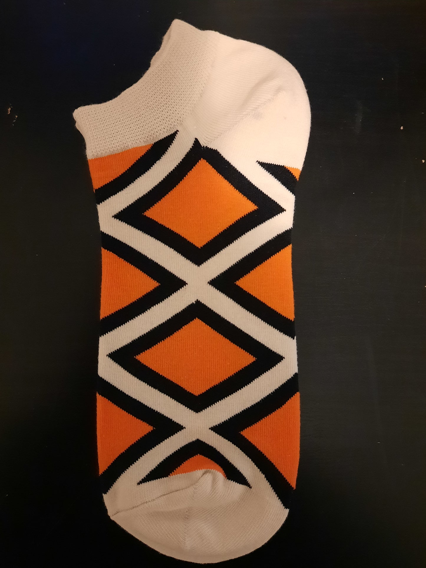 Orange Triangles - Ankle Socks