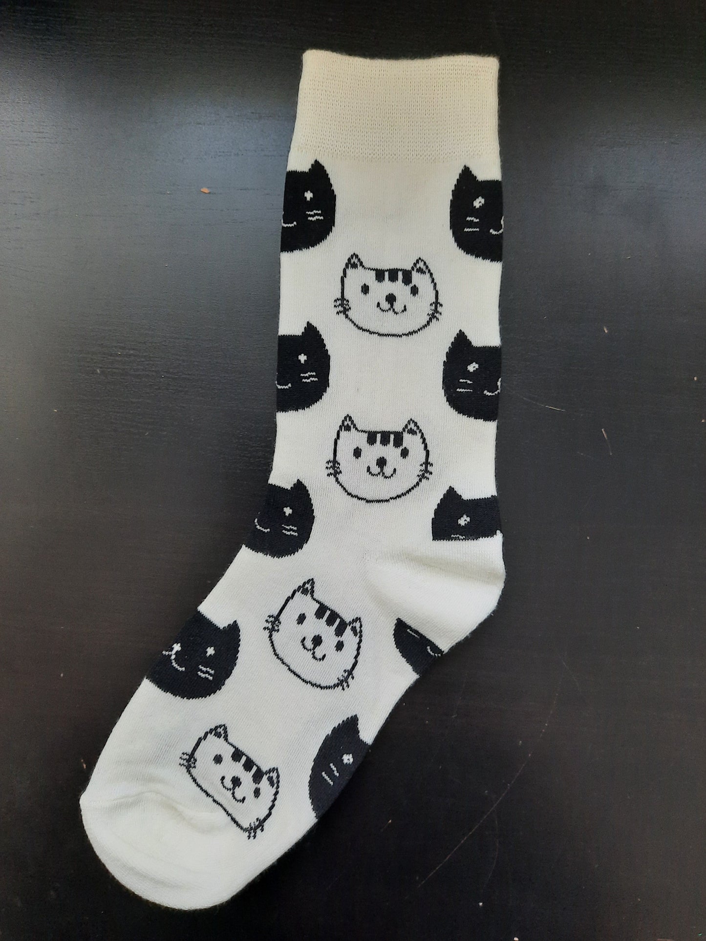 Black and White Cats Socks