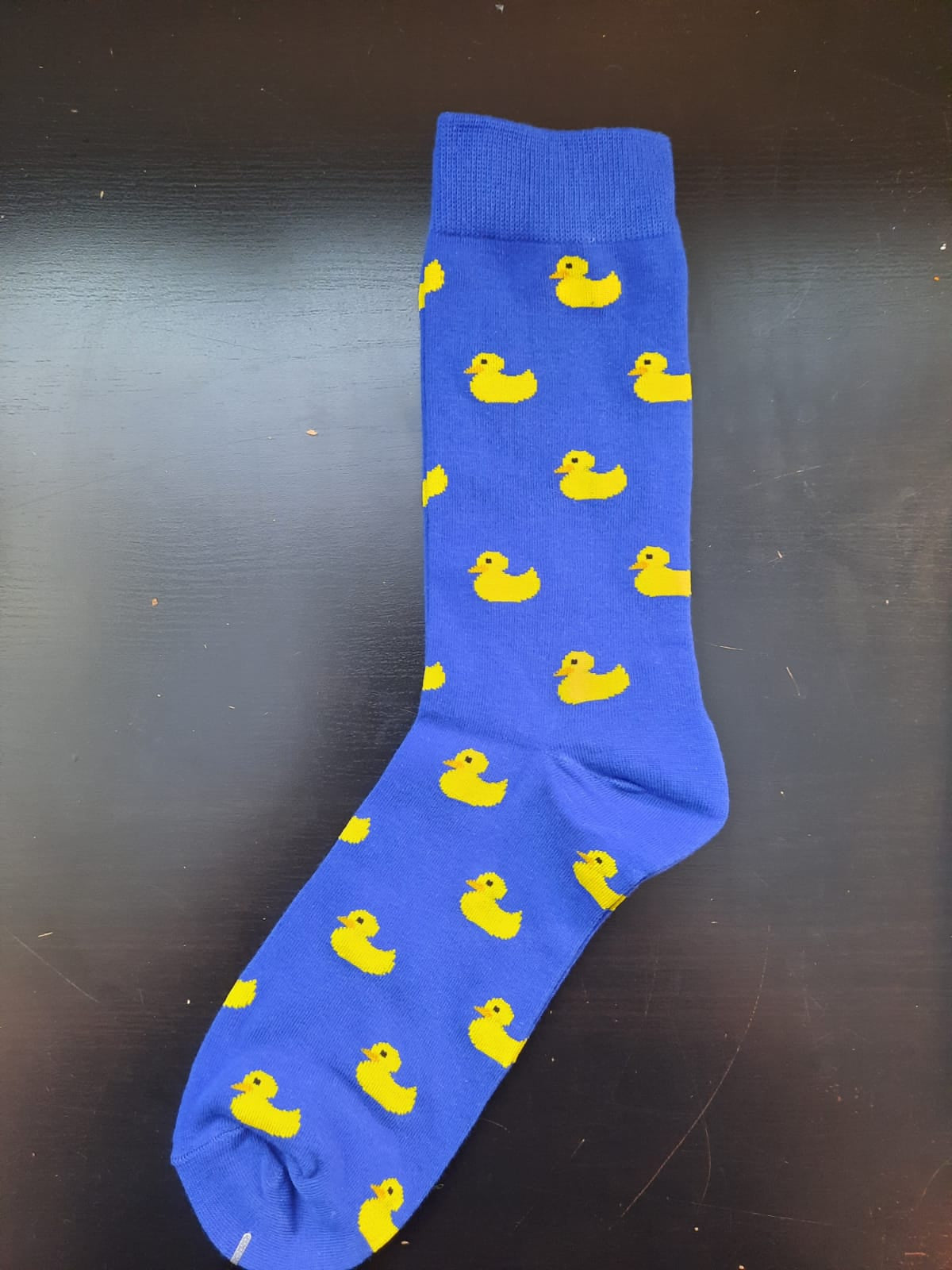 Blue Socks with Ducks