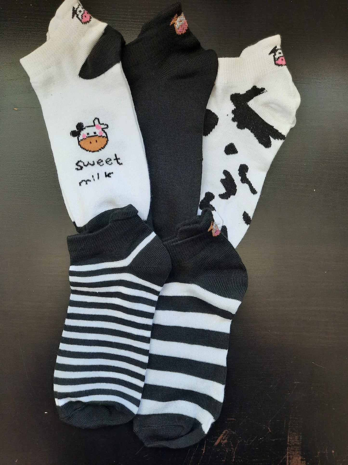 Cow ankle sock collections