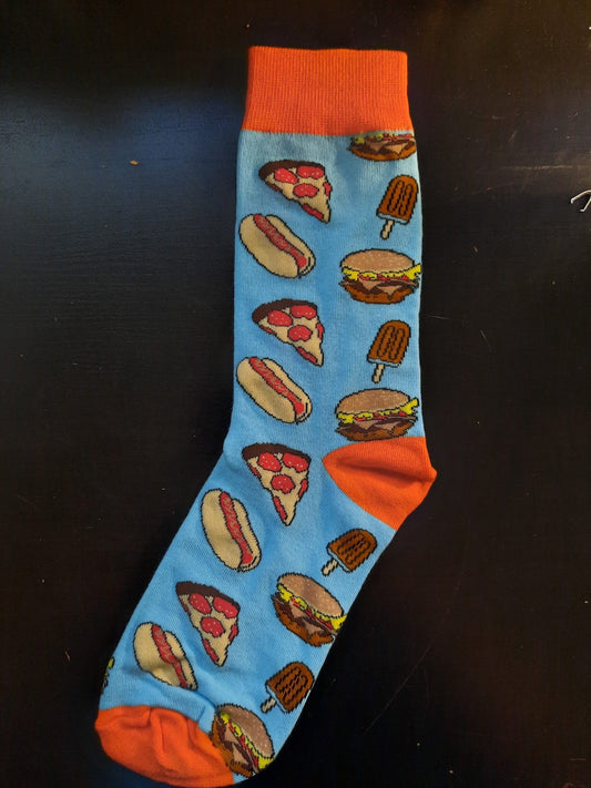 Fudgesicle, hotdogs, pizza and burgers Socks